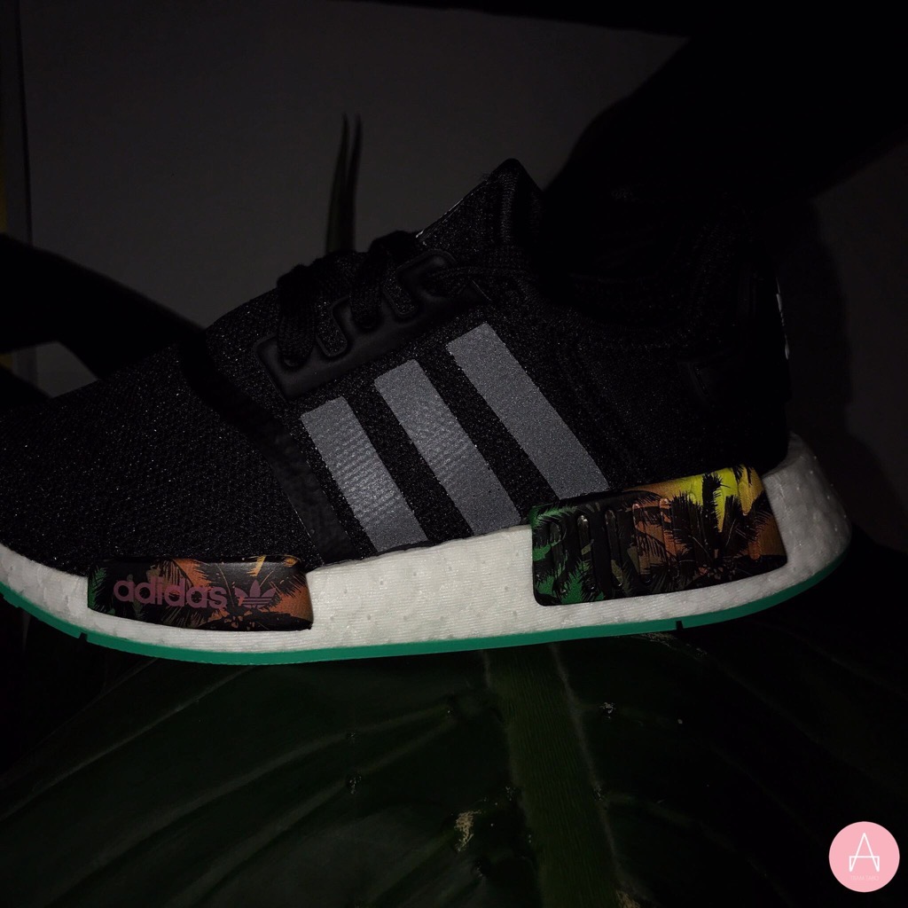 Ef2797] K Adidas Nmd R1 Black Floral Trạm Tabo