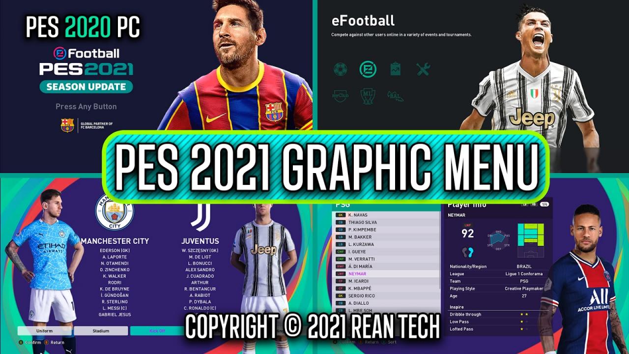 Pes 2020 Rt Graphics Menu Mod Pes 2021 By Rean Tech ~ Soccerfandom.Com |  Free Pes Patch And Fifa Updates