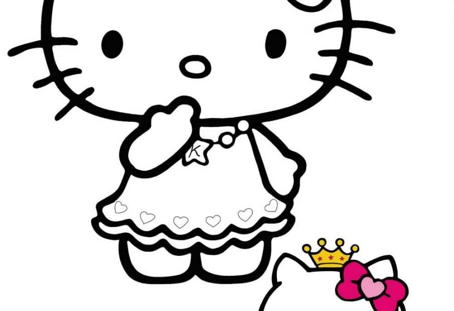 Tổng Hợp Hơn 56 Về Hình Tô Màu Hello Kitty - Cdgdbentre.Edu.Vn