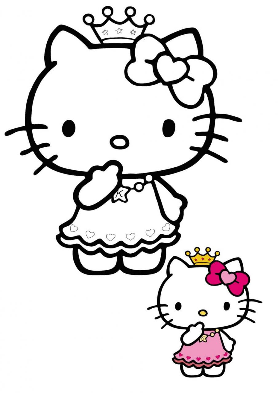 Tổng Hợp Hơn 56 Về Hình Tô Màu Hello Kitty - Cdgdbentre.Edu.Vn