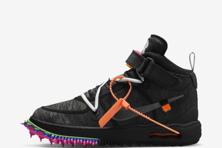 Air Force 1 Mid X Off-White ™ 'Black' (Do6290-001) Release Date. Nike Snkrs  Vn