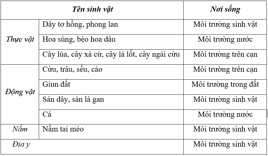 Giải Sinh 9 Bài 45-46: Thực Hành : Tìm Hiểu Môi Trường Và Ảnh Hưởng Của Một  Số Nhân Tố Sinh Thái Lên Đời Sống Sinh Vật | Hay Nhất Giải Bài