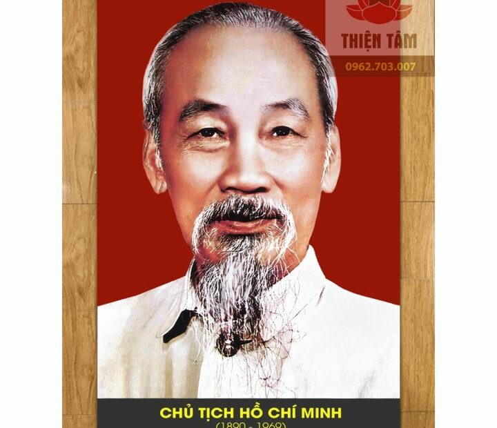 Tranh Ảnh Bác Hồ 40X60Cm Bằng Vải Phủ Bóng Cao Cấp Dày Dặn (Không Khung) |  Lazada.Vn