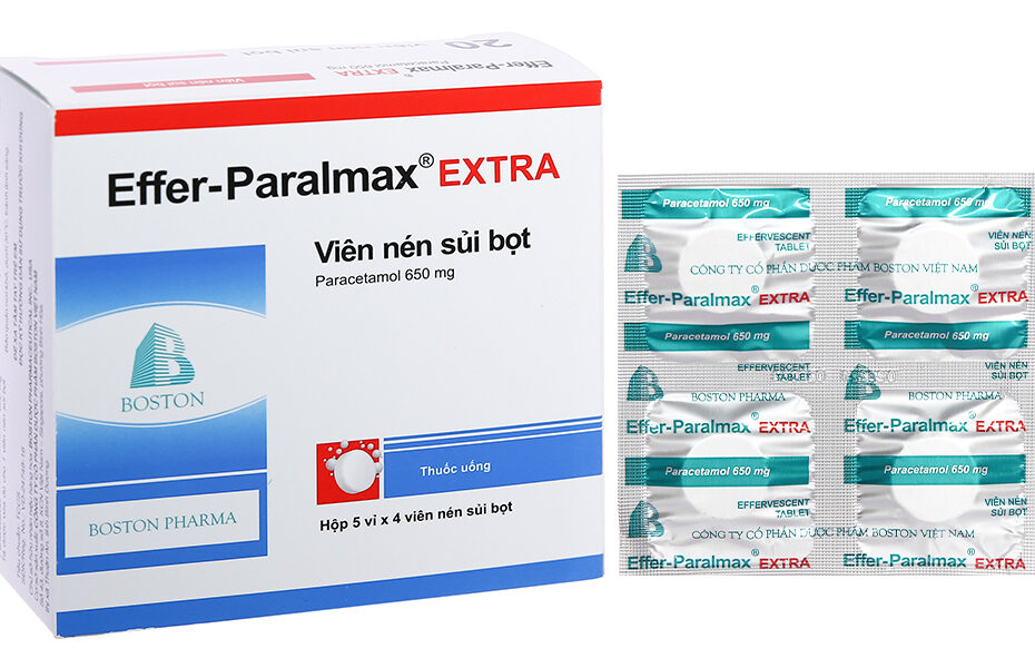 Viên Sủi Effer-Paralmax Extra 650Mg Giảm Đau, Hạ Sốt Từ Nhẹ Đến Vừa (5 Vỉ X  4 Viên) -05/2023 | Nhathuocankhang.Com