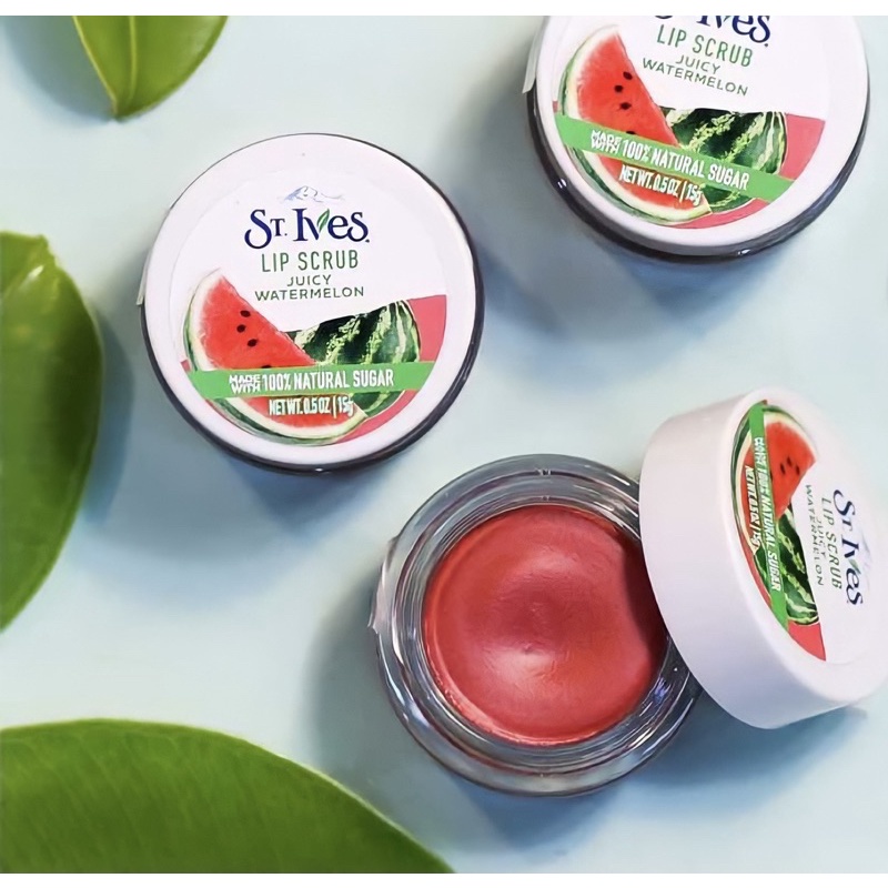 Tẩy Tế Bào Chết Môi St.Ives Lip Scrub Juice Watermelon 15G - Chính Hãng |  Shopee Việt Nam