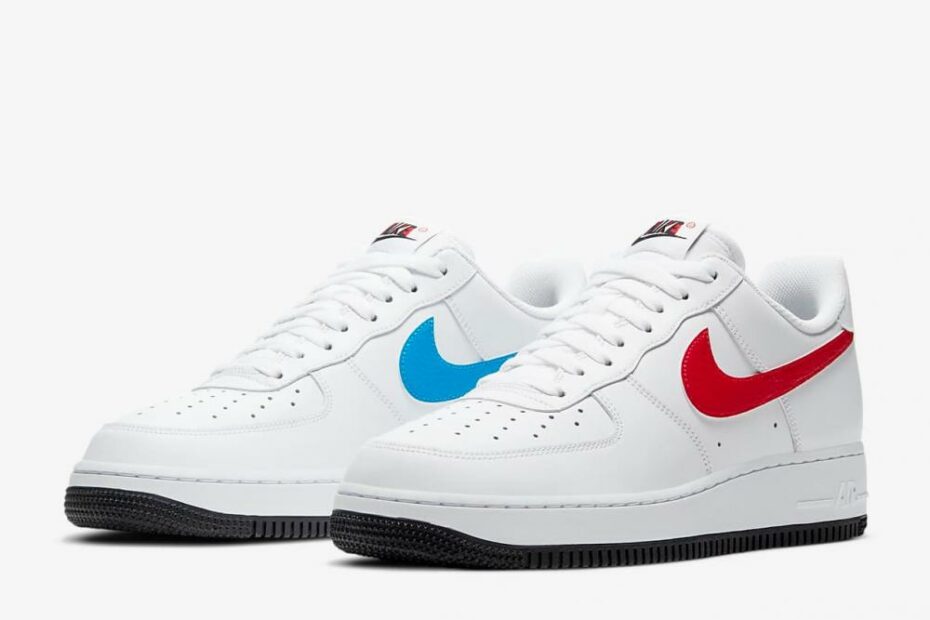 Giày Nike Air Force 1 Red/Blue Swoosh - Ct2816 100 | King Shoes Sneaker  Real Hcm