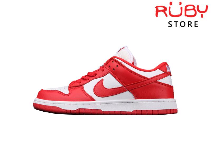 Giày Nike Sb Dunk Low University Red Trắng Đỏ Rep 1:1 | Ruby Store