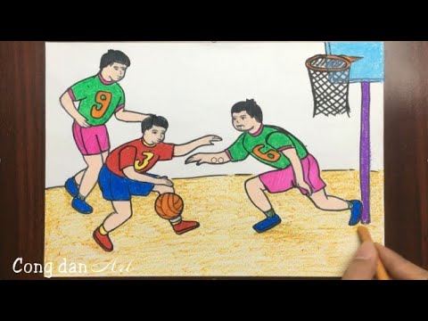 Painting Sport Theme - Basketball Player - Cong Dan Art - Youtube