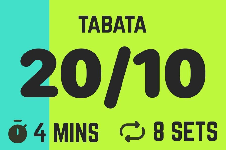 Tabata Timer 20/10 - 8 Rounds - Youtube