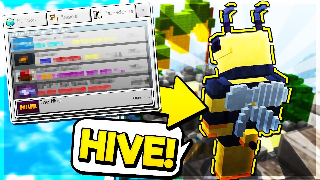 New Hive Server In Mcpe!!! - Minecraft Pe (Pocket Edition) - Youtube