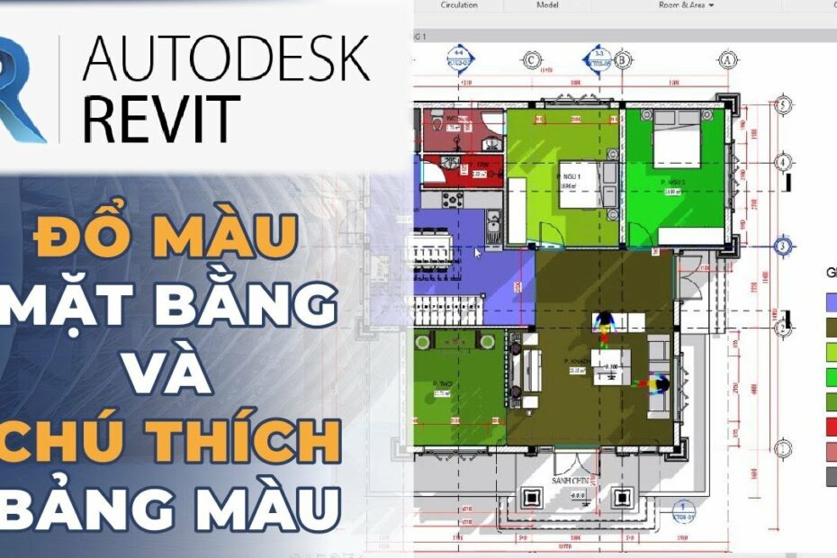 Cách Đổ Màu Mặt Bằng Và Chú Thích Bảng Màu Trong Phần Mềm Revit - Youtube