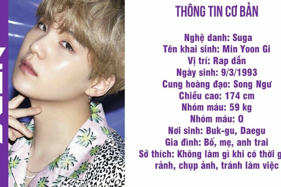 Tiểu Sử Các Thành Viên Bts - Mới Nhất 2020 - Youtube