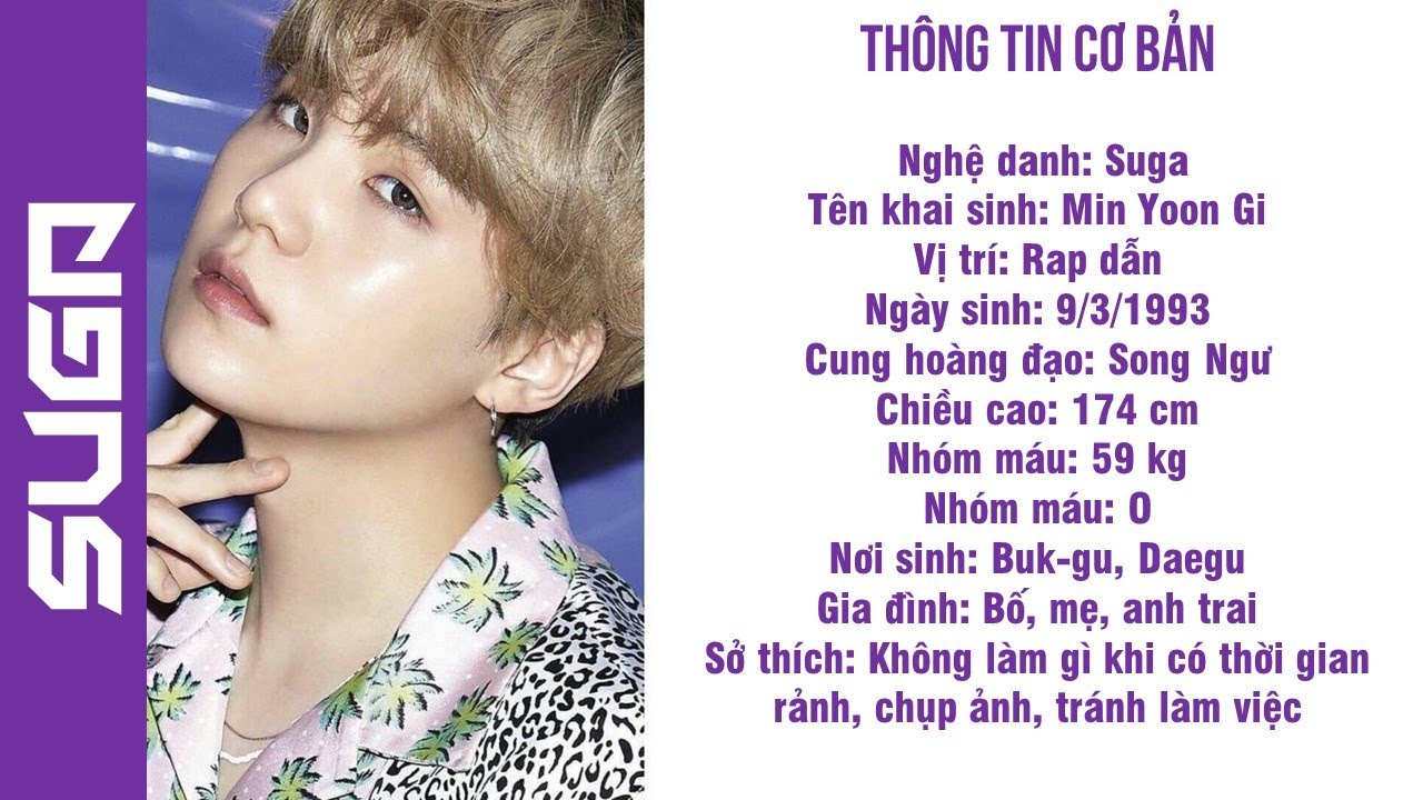 Tiểu Sử Các Thành Viên Bts - Mới Nhất 2020 - Youtube