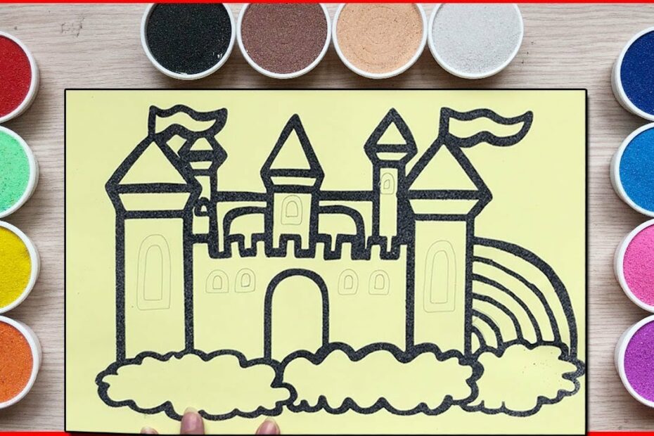 Tô Màu Tranh Cát Lâu Đài Trên Mây -. Colored Sand Painting The Castle On  Cloud - Đồ Chơi Chim Xinh - Youtube