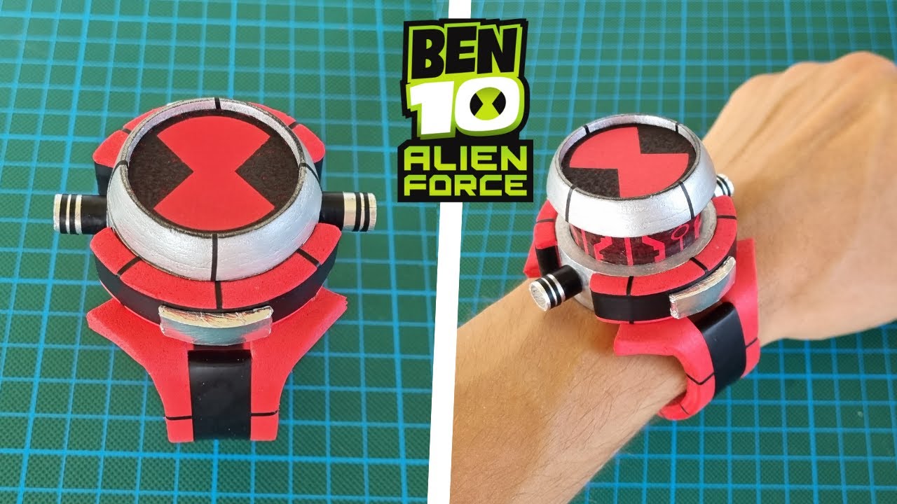 How To Make Ben 10 Alien Force Albedo'S Omnitrix + Template | Diy Ben 10  Watch - Youtube
