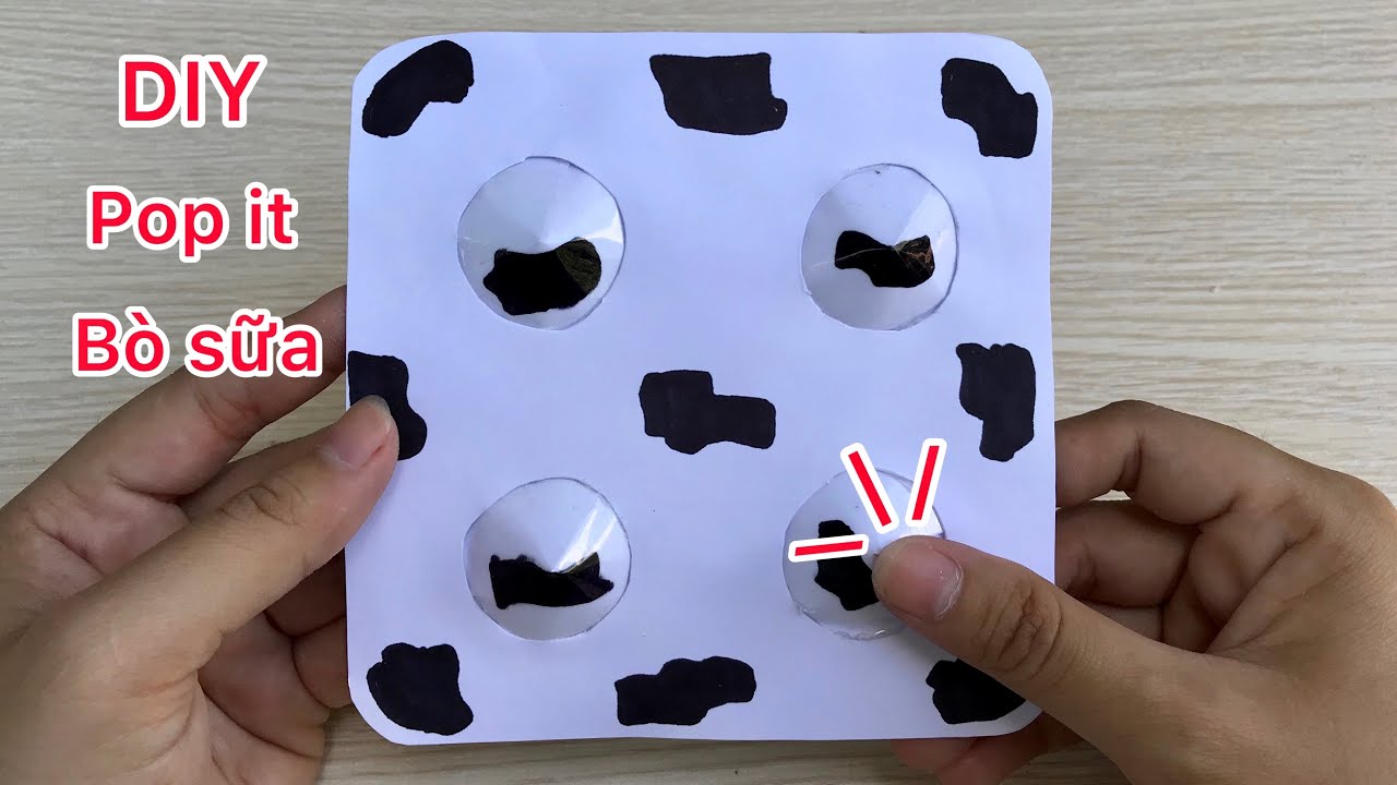 86) Cách Làm Đồ Chơi Pop It Bằng Giấy | Pop It Bò Sữa | Sáng Tạo Thủ Công -  Youtube