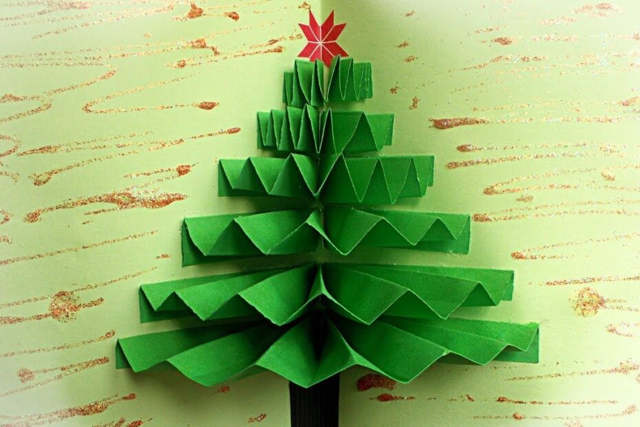 Easy Diy Crafts: How To Make A Christmas Tree Pop Up Card | Maison Zizou -  Youtube