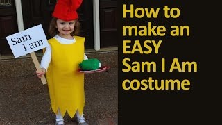 How To Make An Easy Dr. Seuss Sam I Am Costume - Youtube