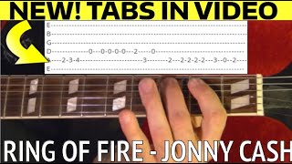 Ring Of Fire Guitar Lesson By Johnny Cash With Tabs! - Youtube