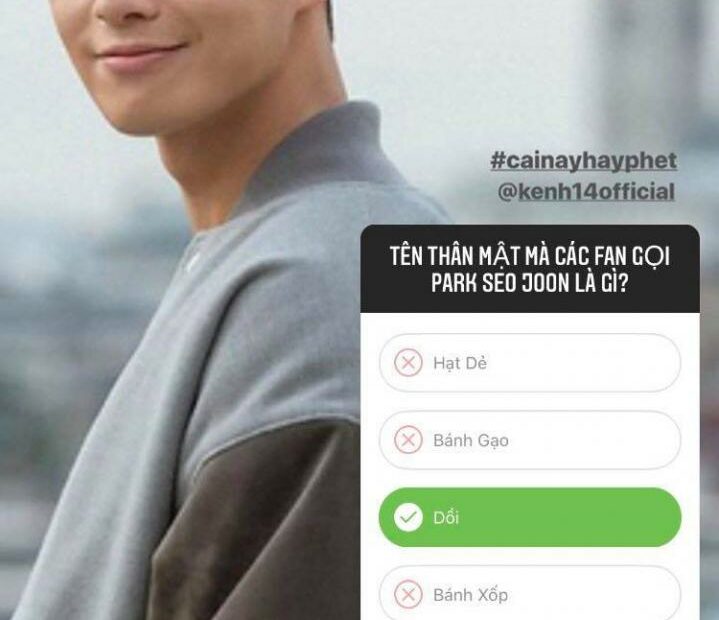 Chị Em Lên Instagram Ai Cũng Nhận Park Seo Joon Làm Chồng Nhưng Không Biết  Bí Danh Người Ta Là