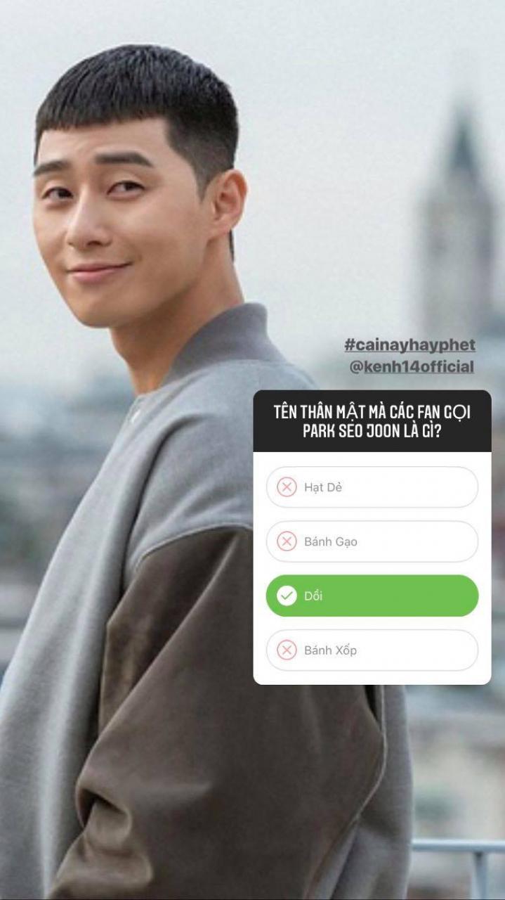 Chị Em Lên Instagram Ai Cũng Nhận Park Seo Joon Làm Chồng Nhưng Không Biết  Bí Danh Người Ta Là 