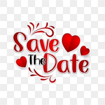 Save The Date Png Transparent Images Free Download | Vector Files | Pngtree