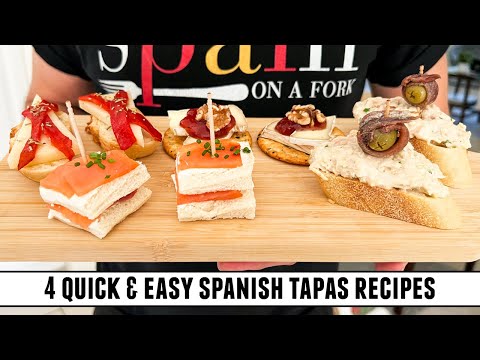 4 LAST-MINUTE Tapas for your Holiday Party | QUICK & EASY Tapas Recipe