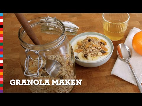 Granola maken | Snel & makkelijk | Gezond recept | Voedingscentrum