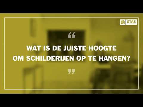 Hoe hoog hang je een schilderij? - STAS Schilderij Ophangsystemen