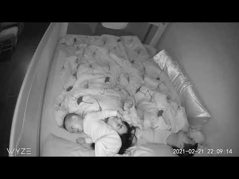 Baby Monitor Captures: Parents Switching Places to Trick their Baby