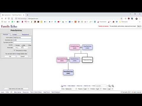Stamboom maken met Familiyecho