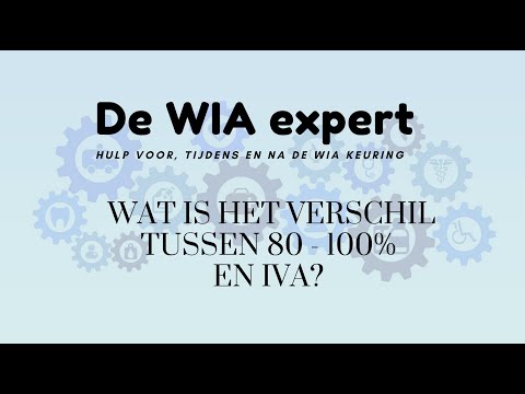 Wat is het verschil tussen 80-100% en een IVA-uitkering