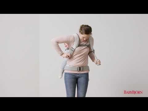 BABYBJÖRN - How to place your child on your back in Baby Carrier One