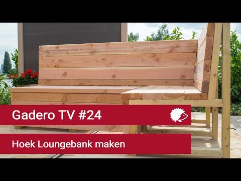 #24 Hoek Loungebank maken van Lariks of Steigerhout