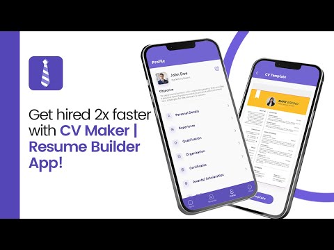 Get hired 2x faster with CV Maker | Resume Builder App!