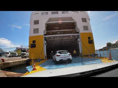 Ferry Boarding in a car