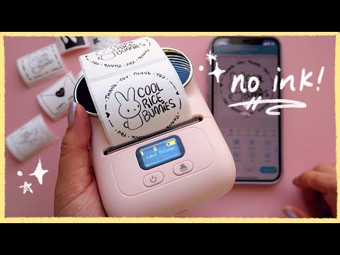 NO INK Stickers for Your Shop or Scrapbooking ✨ Phomemo M110 Mini Label Printer Demo & Review