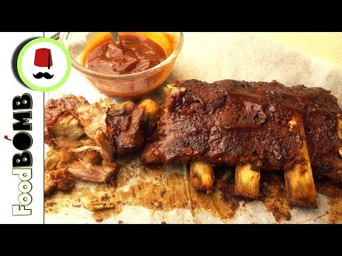 #100 Malse Spareribs uit de oven maken | Droge Kruiden | BBQ Saus | Foodbomb