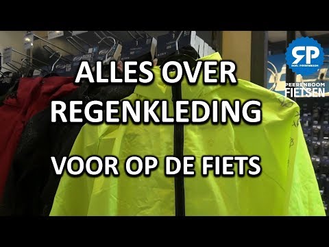 Alles over REGENKLEDING voor op de fiets (regenjas, regenbroek, handschoenen e.d.)