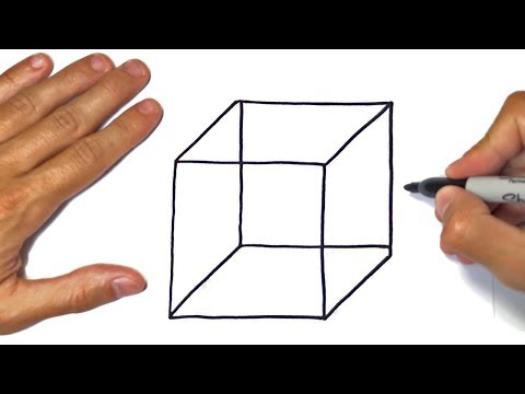 How to draw a Cube Step by Step | Drawings Tutorials