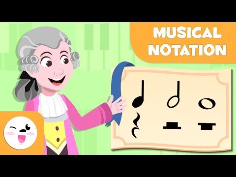 Musical Notation - Learning Music for Kids - The quarter note, the half note and the whole note