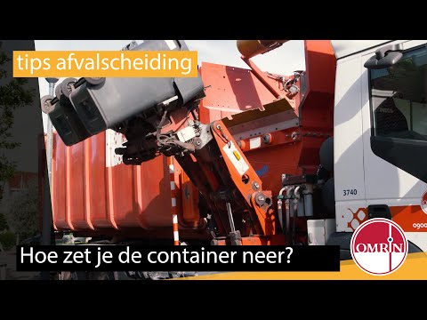 Hoe zet ik mijn container juist bij de weg?