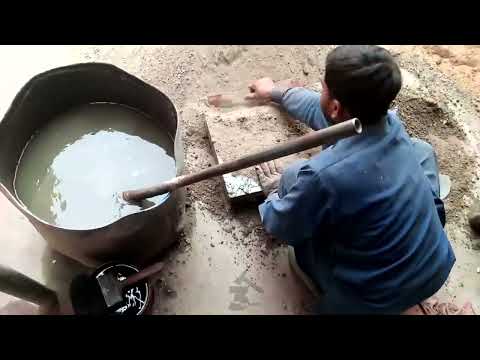 Amazing Cement Roof Tiles Making With Barehand