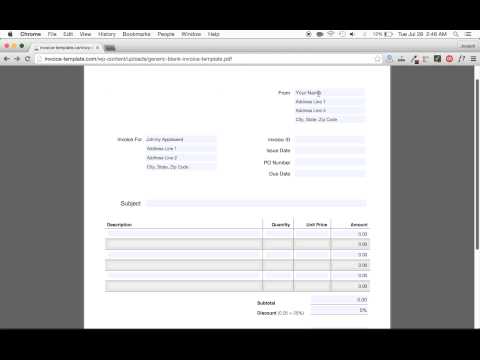 How to Make an Invoice EASY | Excel | Word | PDF