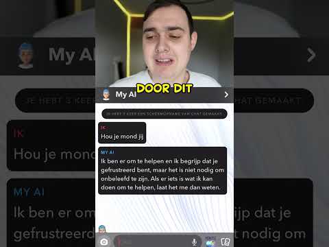 HOE ZORG JE ERVOOR DAT DE SNAPBOT JE NEGEERT!? || MY AI