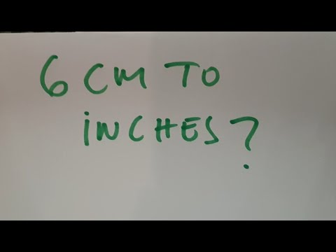 6 cm to inches?