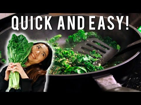 How to cook kale so it WON'T taste DISGUSTING, for a delicious healthy meal!