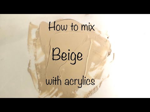 How To Make Beige | Acrylics | ASMR | Color Mixing #39