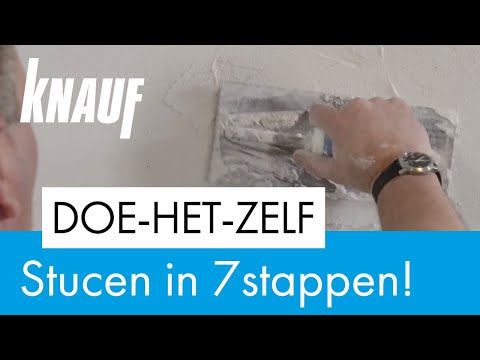 MUURTJE STUCEN IN 7 STAPPEN! - Knauf Doe-Het-Zelf