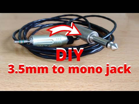 How To Make 3.5mm Stereo To Mono Jack Cable